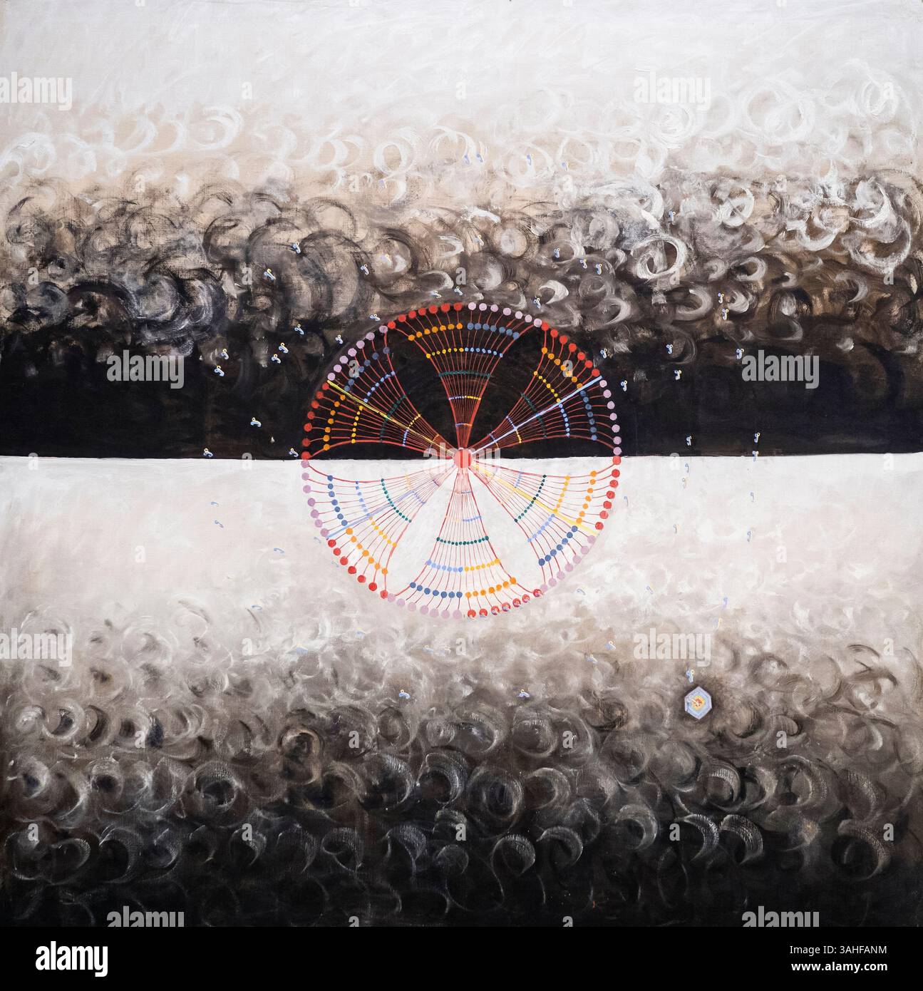 Hilma af Klint, Gruppe IX, die SUW-Serie, The Swan, Nr. 10, abstrakte Malerei 1915 Stockfoto