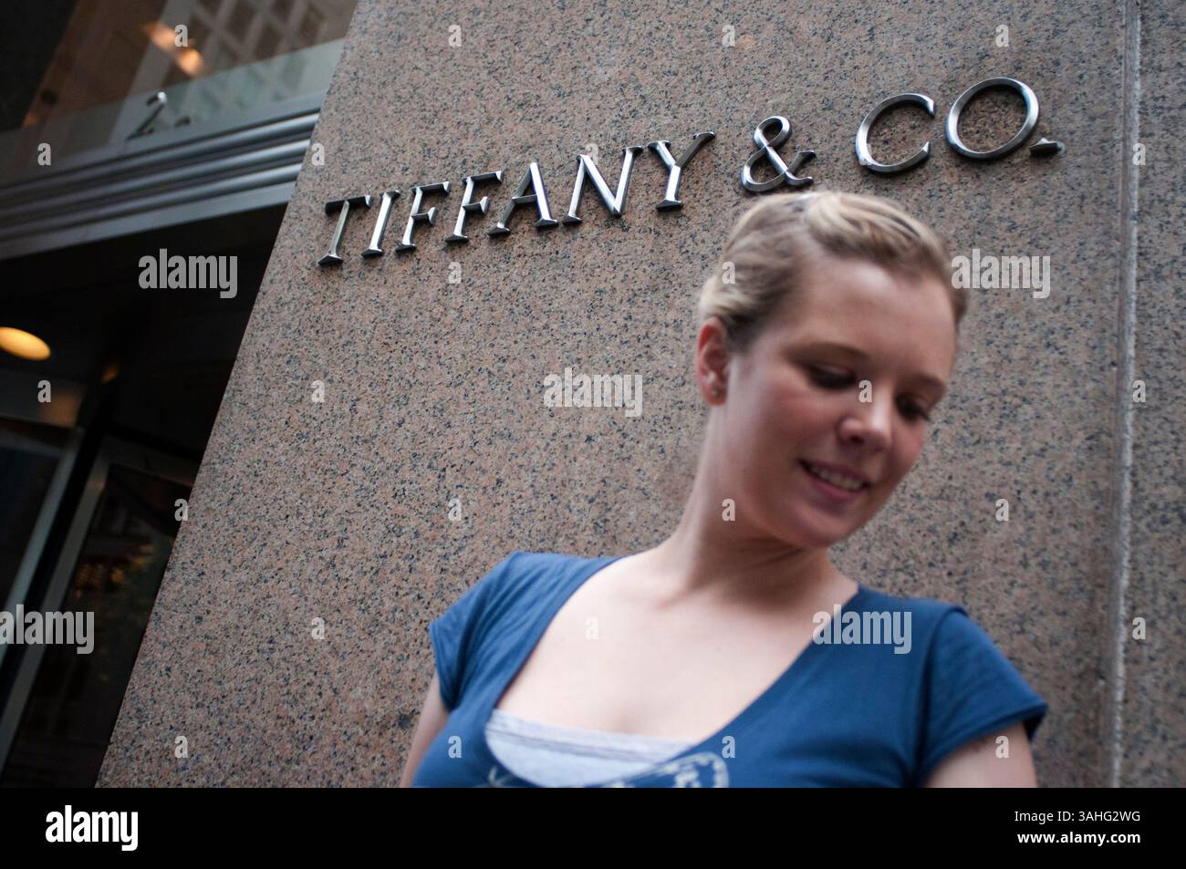 September 2013 - New York, New York, USA - Tiffany & Co. Juweliergeschäft an der Fifth Avenue in Manhattan. (Bild: © Sergi Reboredo/ZUMA Wire/ZUMAPRESS.com) Stockfoto