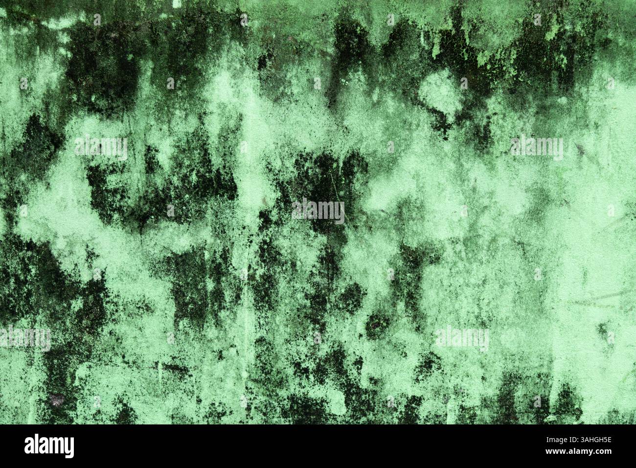 Abstrakte grüne Grunge-Textur mit Dark Rough Artistic Pattern, detaillierte grüne Grunge-Textur mit dunklen Mustern, die ein Gefühl von roh und organisch weckt Stockfoto