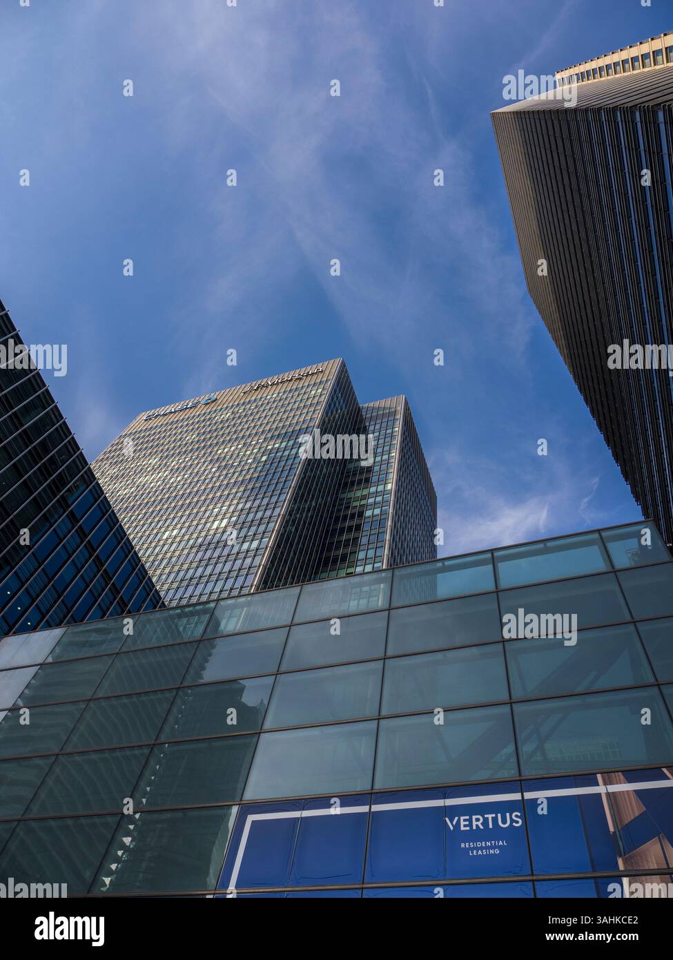 25 Bank Street, JPMorgan Chase Bank European HeadOffice, Canary Wharf, Docklands, London, England, GROSSBRITANNIEN, GB. Stockfoto