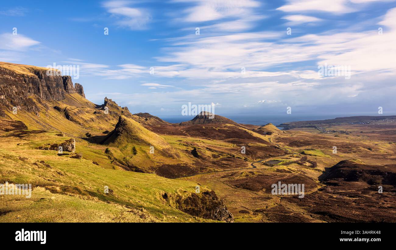 Landschaft bei Three Sisters of Glencoe, Ilse of Skye, Schottland Stockfoto