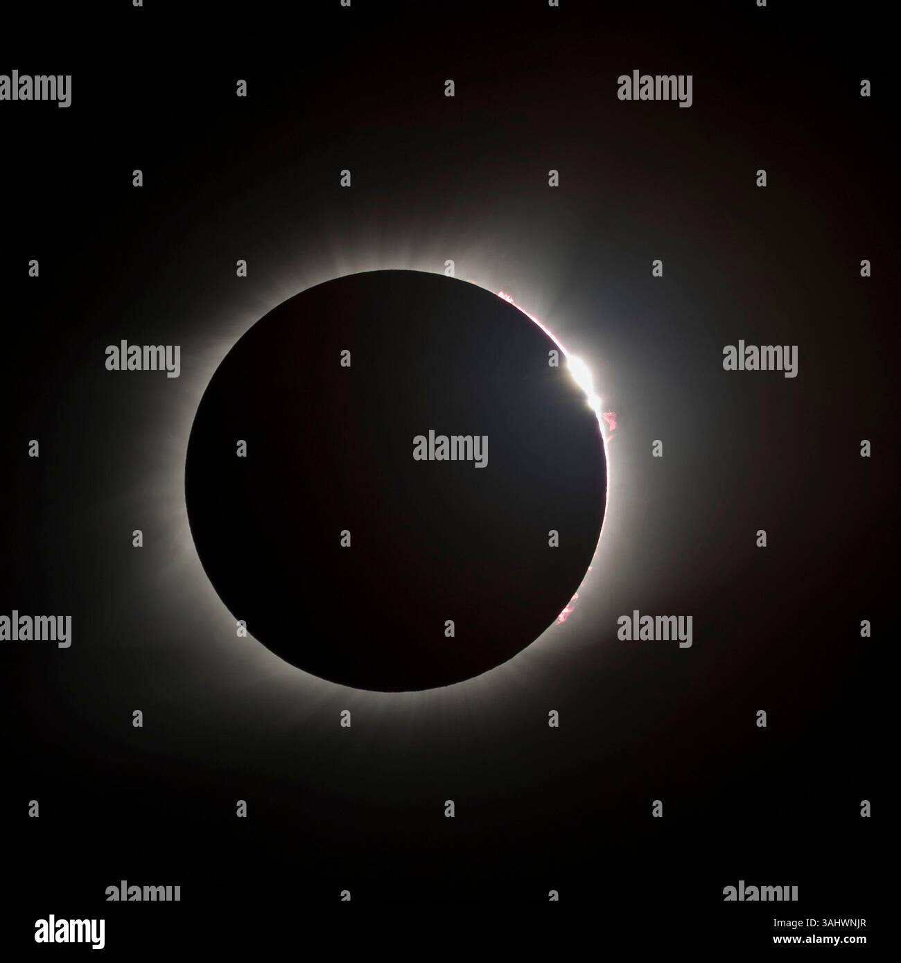21. August 2017: Lyon County, KY - Ein Blick auf Bailey's Beads während der totalen Sonnenfinsternis in der Mitte des Schattens in Lyon County, KY (Credit Image: &Copy; Mike Wulf/CSM Via ZUMA Wire) Stockfoto