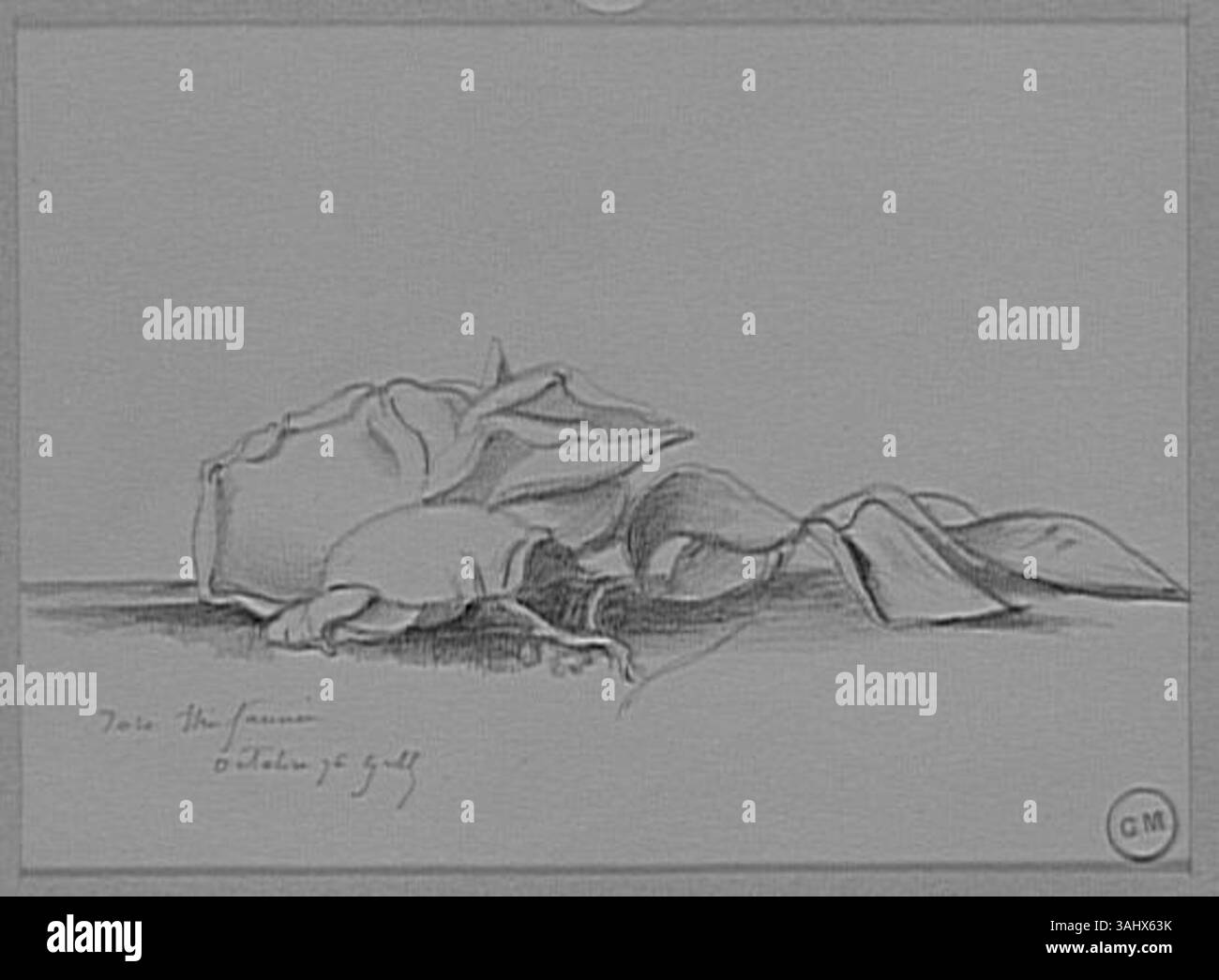 Dieses Werk von Gustave Moreau mit dem Titel „Rose Thé“ ist Teil der Sammlung Musèe Gustave Moreau. Es spiegelt Moreys Geschick in der Aufnahme von feinen Details und reichhaltigen Texturen in Stillleben wider. Stockfoto