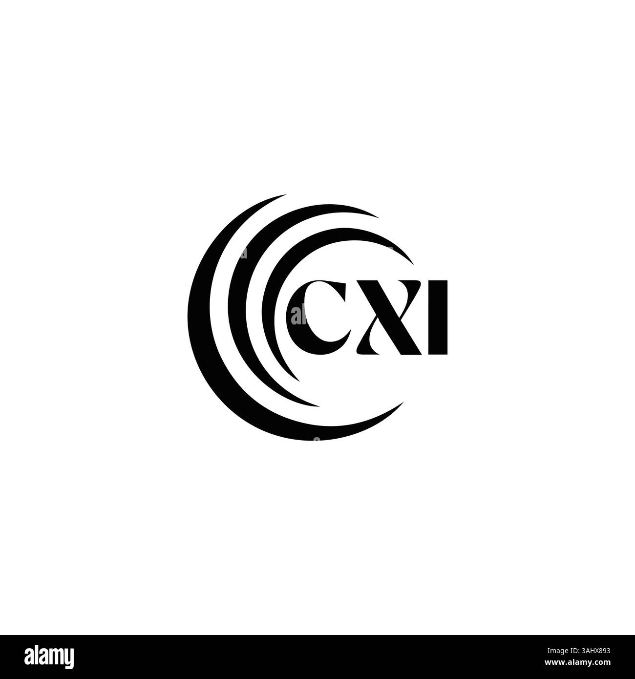 cxi, cxi Set, c x i Design, c x i Letter, c x i Logo, c x i, cxi Letter, cxi Logo, cxi Monogramm, cxi Letter Logo Set, Grafik, Symbol, Identität, Industrie Stock Vektor