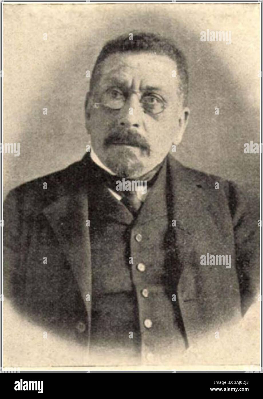 Dieses Porträt von Gyula Knig, einem ungarischen Mathematiker, beleuchtet seine akademischen Beiträge. Das Bild stammt aus ungarischer Quelle und spiegelt seine Bedeutung für die mathematische Analyse und Logik im frühen 20. Jahrhundert wider. Stockfoto