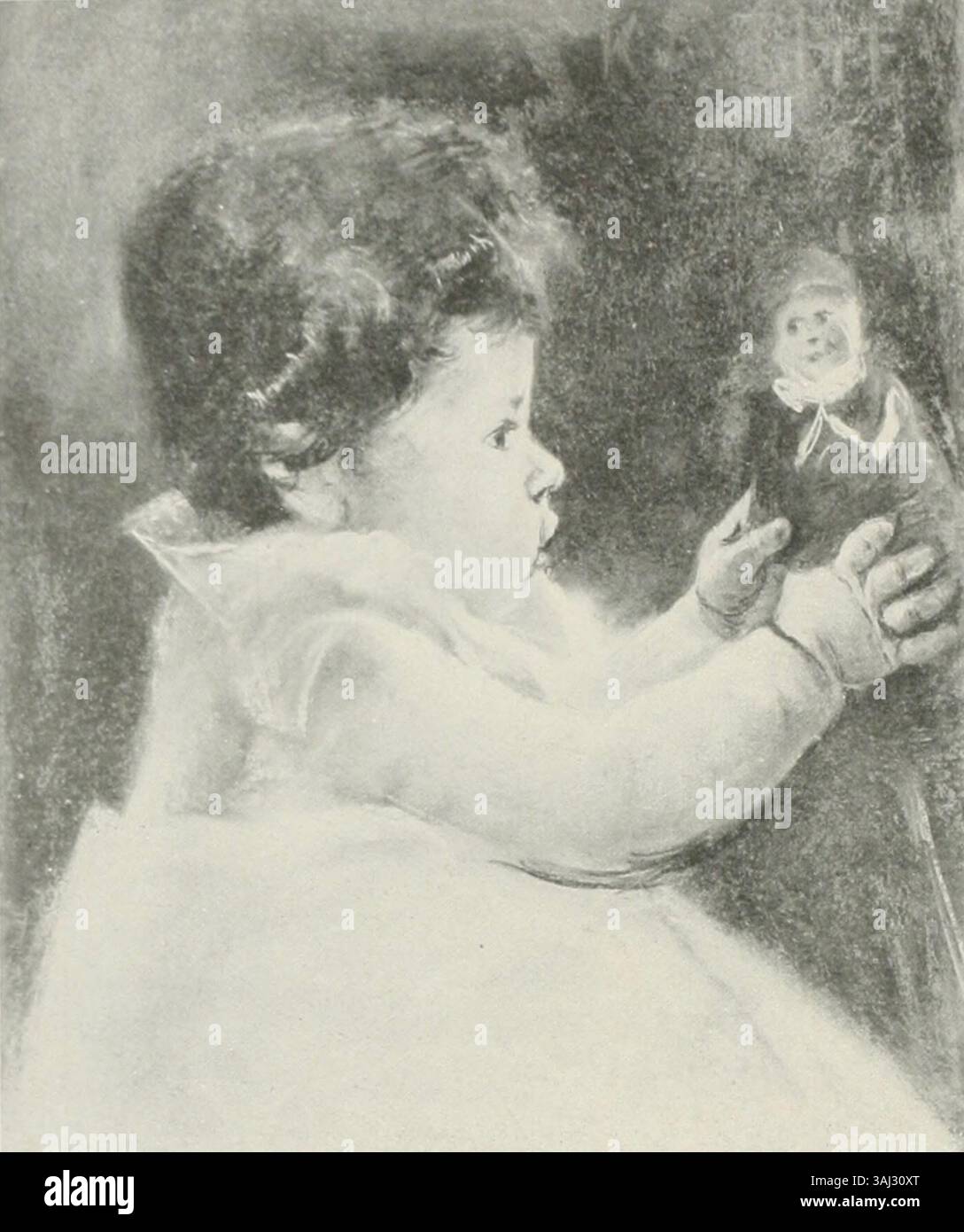 Max Liebermanns Pastellwerk „Spielendes Kind“ (1886) fängt ein spielerisches Kind in Bewegung ein. Das Stück spiegelt Liebermanns charakteristischen Stil wider, den menschlichen Ausdruck und den Alltag des späten 19. Jahrhunderts einzufangen, der durch seine Fokussierung auf Naturalismus und lebendige Pastelltöne geprägt ist. Stockfoto