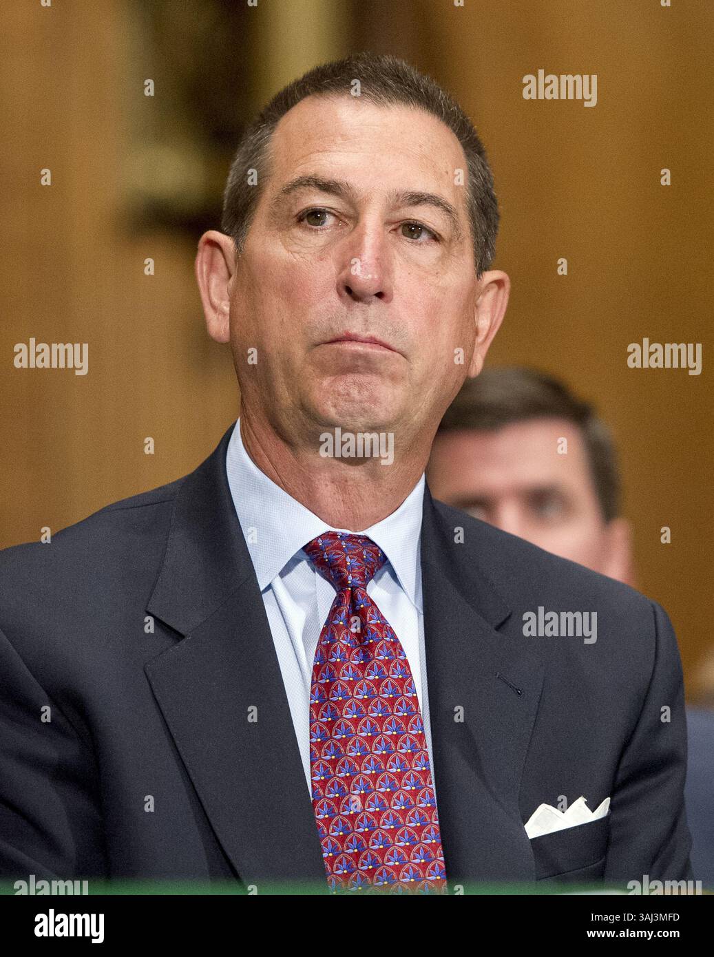 27. Juli 2017: Washington, District of Columbia, USA - RANDAL QUARLES, Gründer und Leiter der Cynosure Group, einer privaten Investmentfirma, sagt vor dem Senat Committee on Banking, Housing, and Urban Affairs aus, dass er zum Mitglied des Board of Governors des Federal Reserve Systems ernannt wurde. (Kreditbild: © Ron Sachs/CNP via ZUMA Wire) Stockfoto