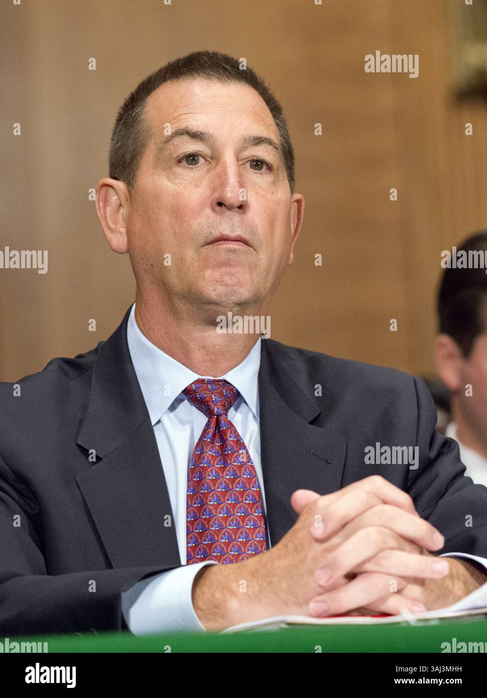 27. Juli 2017: Washington, District of Columbia, USA - RANDAL QUARLES, Gründer und Leiter der Cynosure Group, einer privaten Investmentfirma, sagt vor dem Senat Committee on Banking, Housing, and Urban Affairs aus, dass er zum Mitglied des Board of Governors des Federal Reserve Systems ernannt wurde. (Kreditbild: © Ron Sachs/CNP via ZUMA Wire) Stockfoto