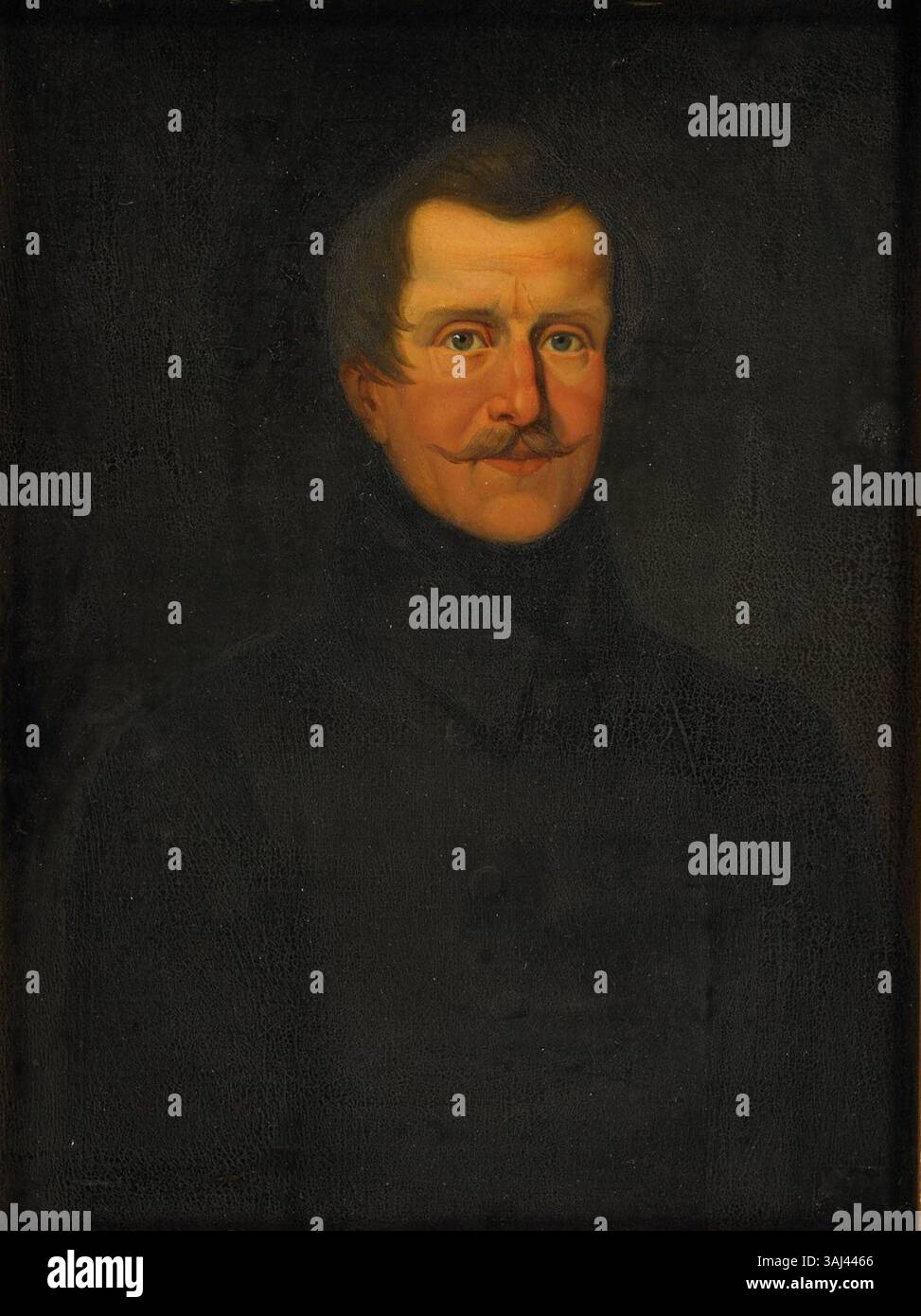 Dieses Ölgemälde, das zwischen 1825 und 1830 von einem unbekannten Künstler geschaffen wurde, zeigt Ferdinand, Landgraf von Hessen-Homburg (1783–1866). Er war der letzte Herrscher des Fürstentums Hessen-Homburg, einer Region in Deutschland. Stockfoto