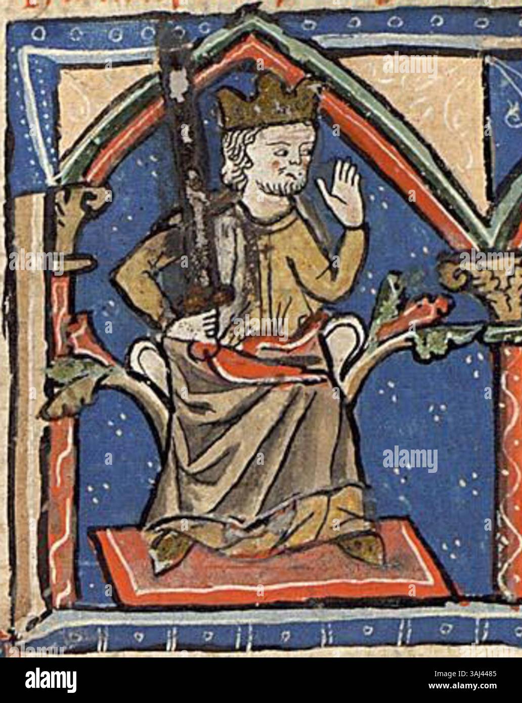 Dieses Dokument aus dem 13. Jahrhundert aus dem Tombo de Toxos Outos dokumentiert Afonso VIII., König von Galicien und León, der von 1188 bis 1230 regierte. Stockfoto