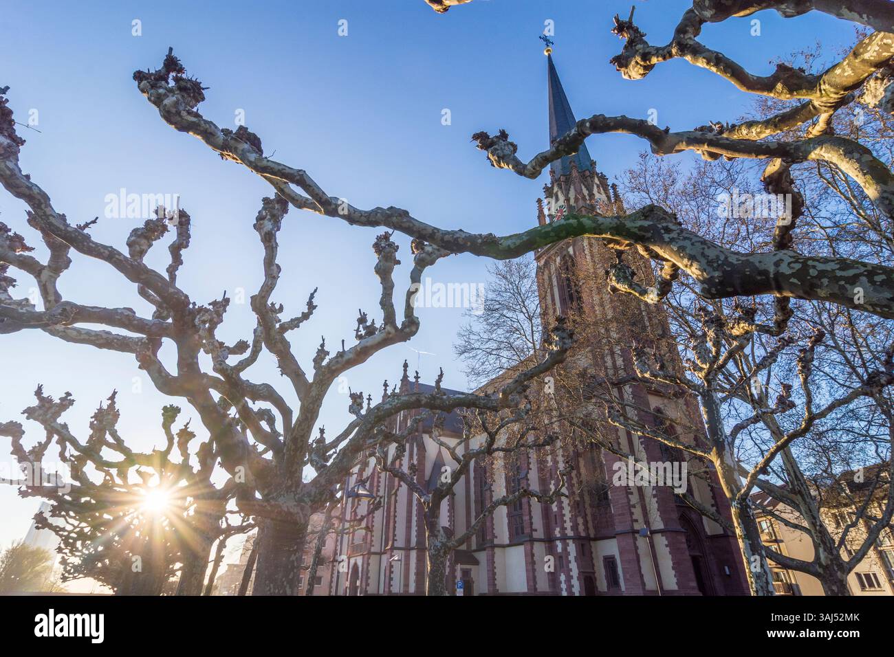 Frankfurt am Main: Dreikönigskirche in Frankfurt Rhein-Main, Hessen, Hessen Stockfoto