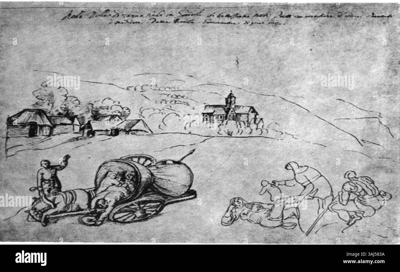 Teramo Castelli (1597–1659) war ein italienischer Barockmaler, der für seine geschickte Darstellung religiöser und historischer Themen bekannt war. Während des frühen 17. Jahrhunderts aktiv, zeigen seine Werke die dramatische Beleuchtung und die reiche Farbpalette, die für den barocken Stil charakteristisch ist. Castellis Erbe umfasst Werke in Kirchen und Sammlungen in ganz Italien. Stockfoto