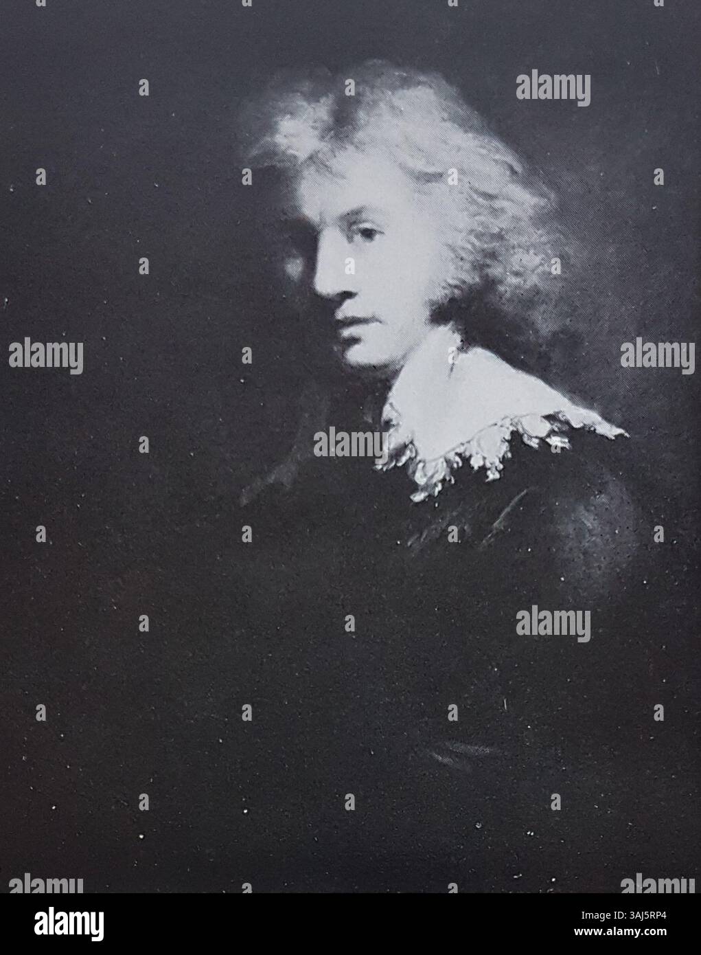 Ein Selbstporträt von Carl Fredric von Breda, das die Kunst des Künstlers und seine Selbstdarstellung in einem Stil des 19. Jahrhunderts zeigt, der für sein Werk in der Romantik charakteristisch ist. Stockfoto