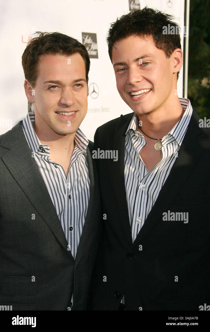 31. Mai 2008 – Los Angeles, CA, USA – 31. Mai 2008 – Los Angeles, Kalifornien – T. R. Knight und Date Mark Cornelsen. 7. Jährlicher Chrysalis Butterfly Ball in einer Privatresidenz. Foto: Michael Jade/AdMedia Stockfoto
