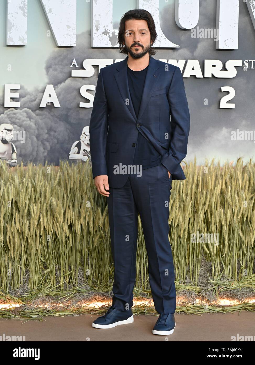 LONDON, ENGLAND – 10. APRIL 2025: Diego Luna nimmt an der „Andor“ Staffel Two UK Sneak Peek in Lightroom, Kings Cross in London Teil. (Foto von 李世惠/siehe Li/Picture Capital) Stockfoto