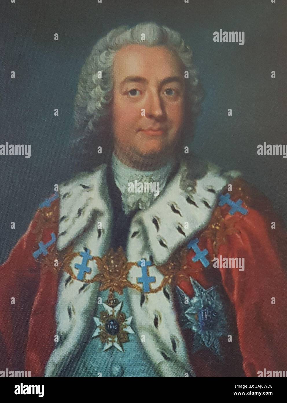 Ein Porträt von Johan von Höpken von Jacob Björck, das Höpkens edle Größe und historische Bedeutung in der schwedischen Gesellschaft unterstreicht. Stockfoto