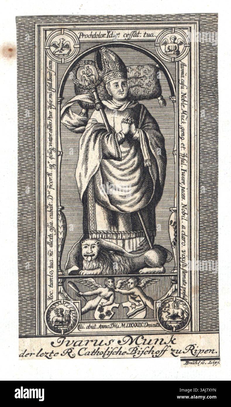 Ivar Munk, auch bekannt als Johann Benjamin Brühl (1691–1763), war eine prominente Persönlichkeit in der europäischen Geschichte des 18. Jahrhunderts. Seine Werke trugen maßgeblich zum kulturellen und künstlerischen Erbe seiner Zeit bei. Stockfoto