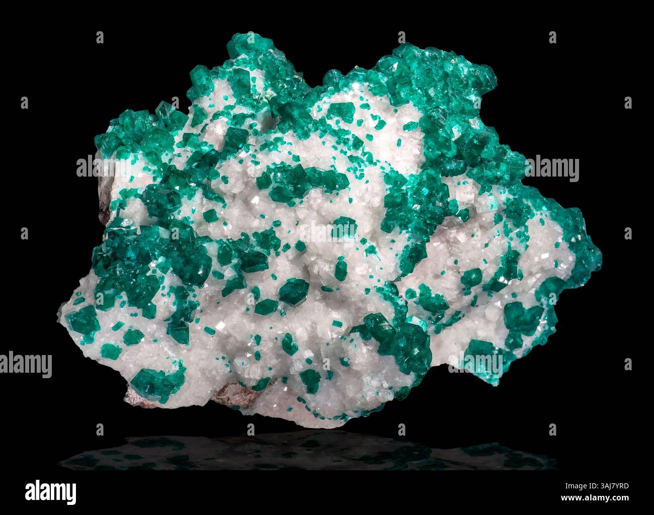 Dioptase, Tsumeb, Namibia Stockfoto