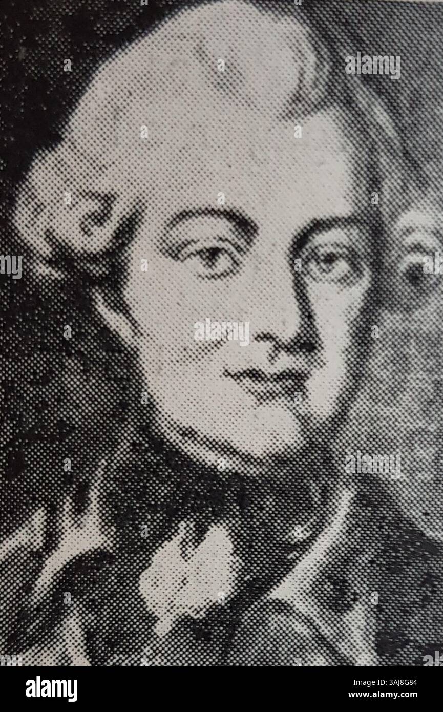 Porträt von Fredrik Horn von Johan Stålbom. Dieses Gemälde fängt Horns Gleichnis in einem formalen Stil des 19. Jahrhunderts ein und spiegelt seinen Status und seine Persönlichkeit mit Stålbom klassischer Porträttechnik wider. Stockfoto