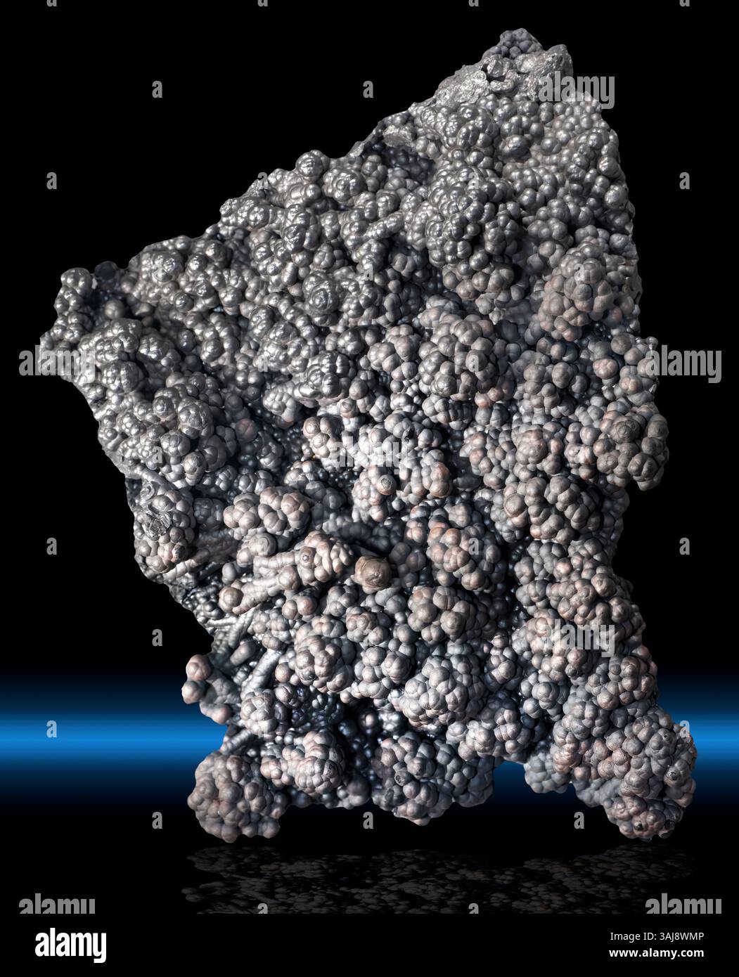 Romanechite, Gogebic Iron Range, Michigan Stockfoto