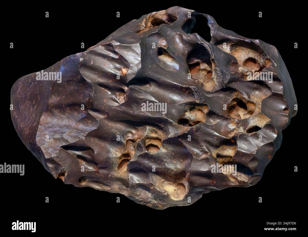 Ventifact, Westsahara-Wüste Stockfoto