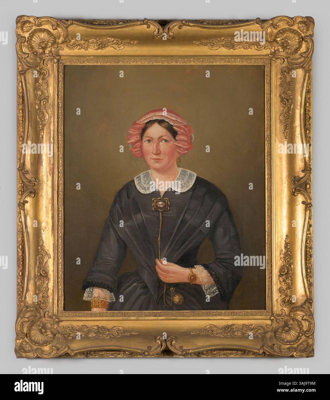 Dieses Porträt aus den Jahren 1825 bis 1849 zeigt Elisabeth Louise Juliana Cuncell (1824–1847), eine junge niederländische Adlige. Das Öl auf Leinwand fängt ihr Bild in einem raffinierten und eleganten Stil des 19. Jahrhunderts ein. Stockfoto