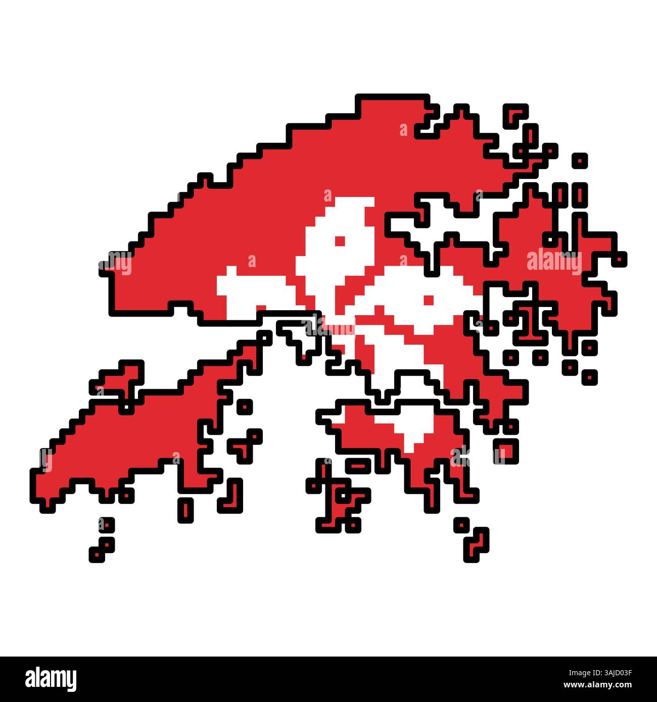 Gepixelte Weltkartensymbole im 8-Bit-Stil mit über 190 Ländern. Perfekt für digitale Kunst, Bildungsprojekte und thematische Designs. Stock Vektor Gepixelte Weltkartensymbole im 8-Bit-Stil mit über 190 Ländern. Perfekt für digitale Kunst, Bildungsprojekte und thematische Designs. Stock Vektor