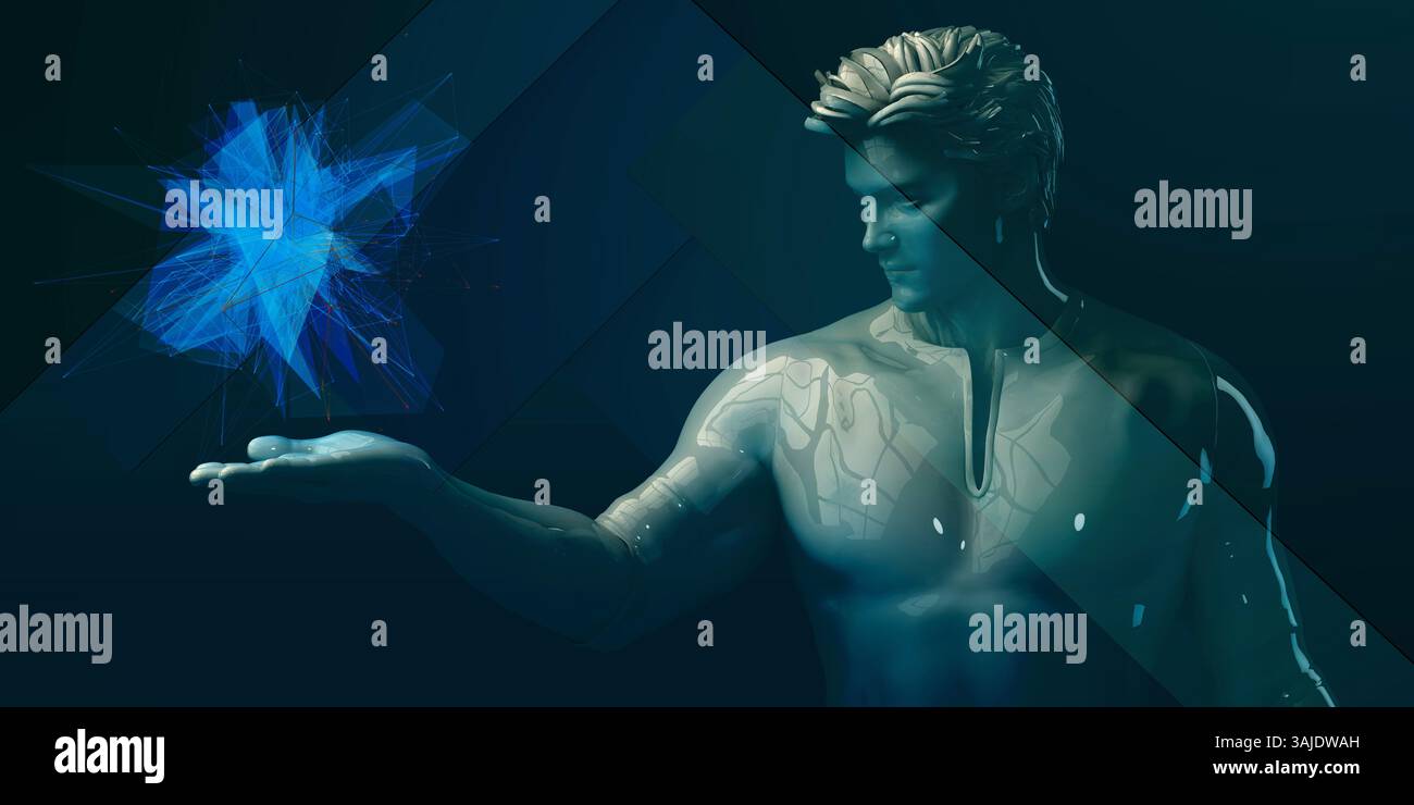 Digitale Lösungen für das Unternehmensgeschäft Kunst Stockfoto