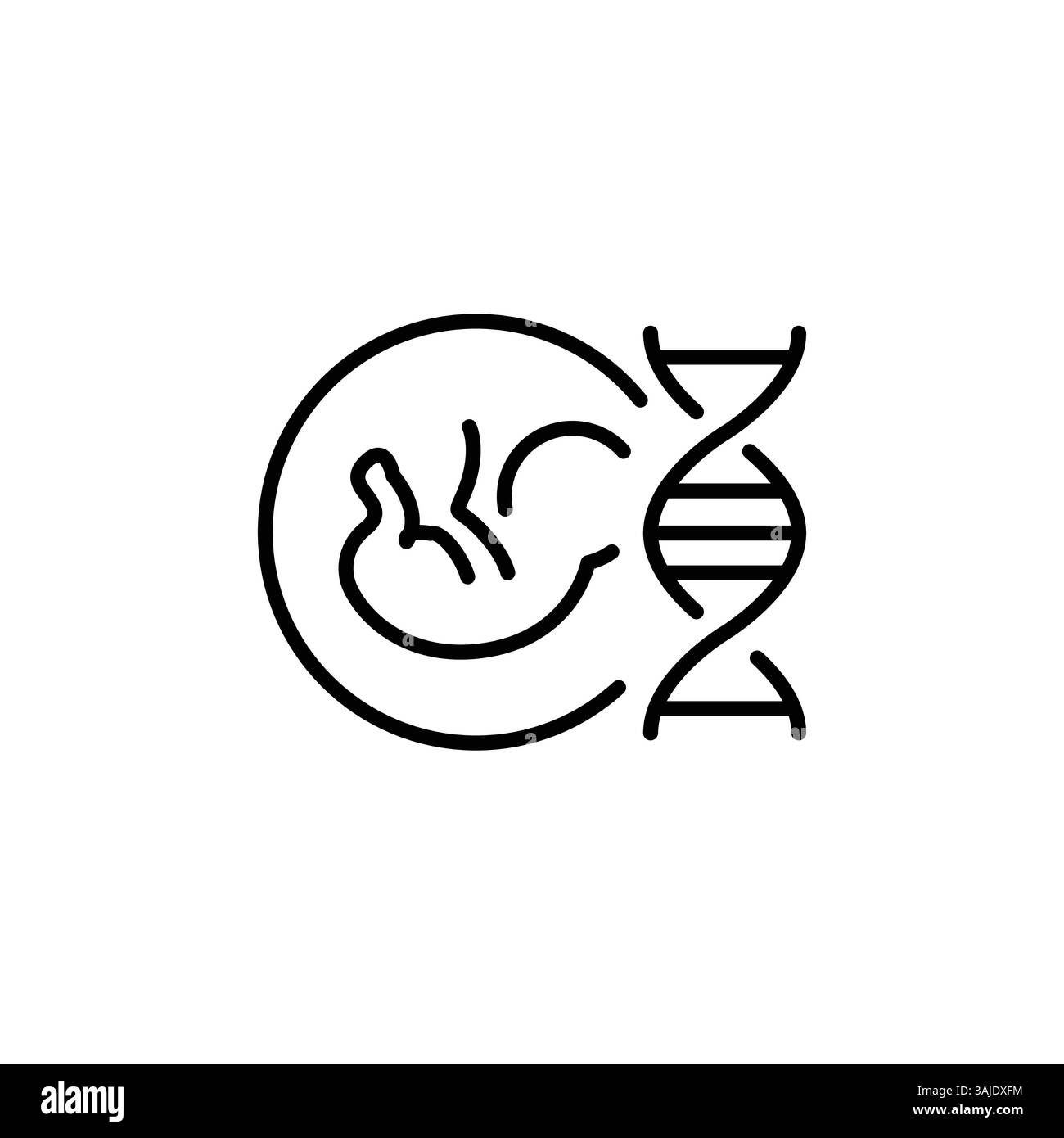 Symbol DNA-Testbericht Stock Vektor