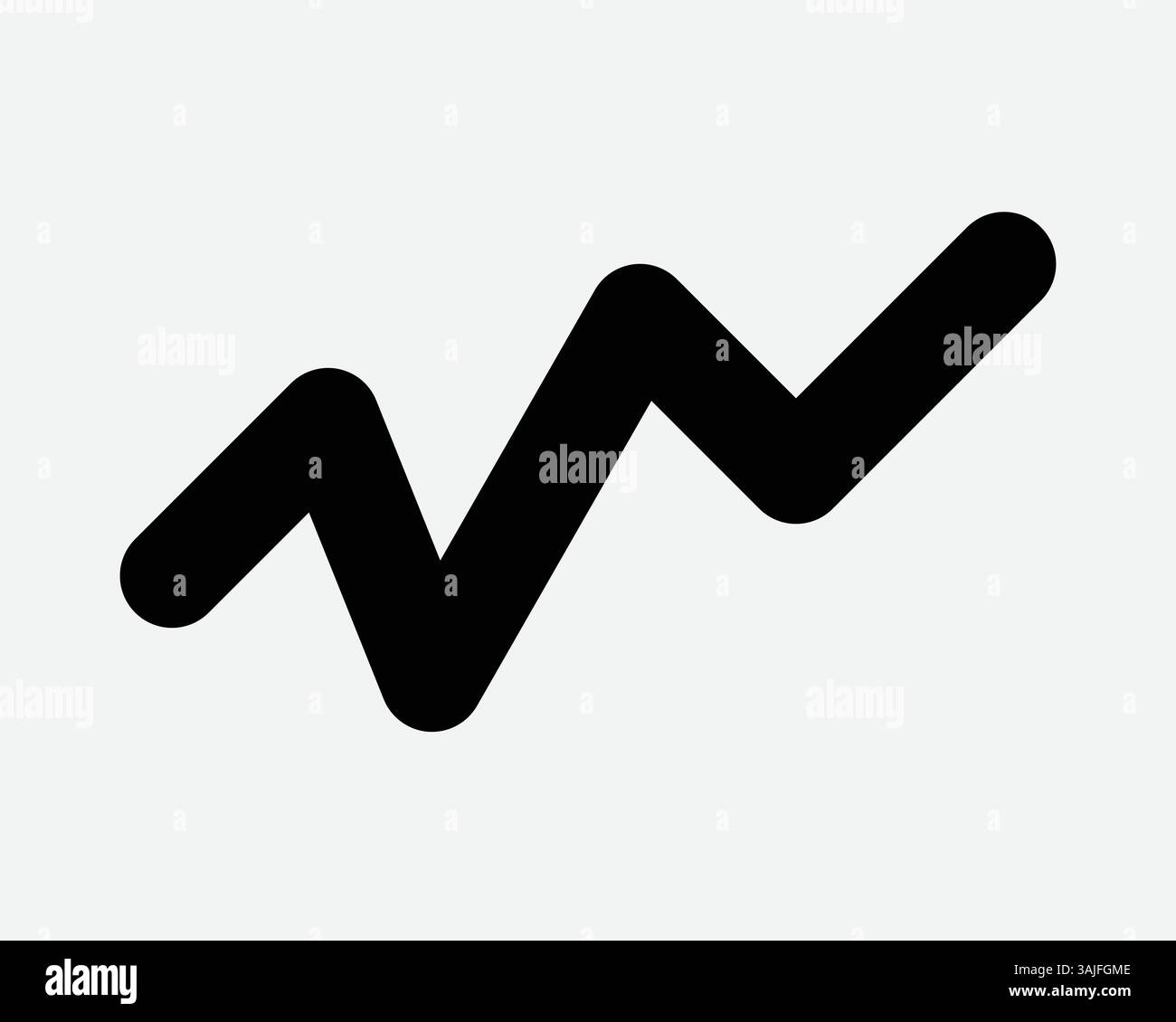 Liniendiagramm Statistik Aufwärtstrend Bull Market Aktien Preis Gewinn Umsatz Wirtschaftliche Projektion Finanzanalyse Umsatzverbesserung Grafik Vecto Stock Vektor