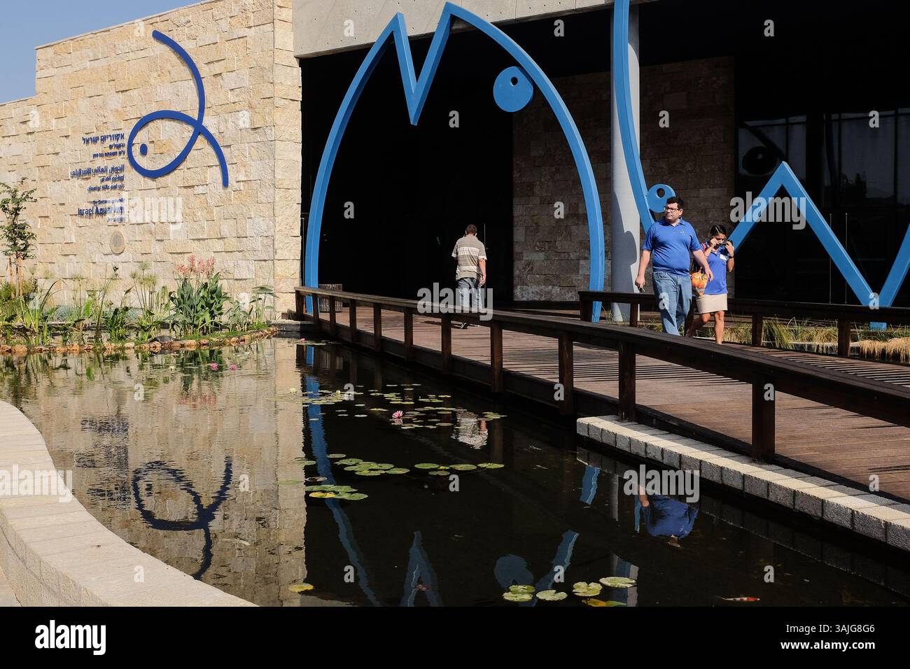 5. Juli 2017 - Jerusalem, Israel - die Vorbereitungen für die öffentliche Eröffnung des Gottesman Family Israel Aquarium Jerusalem sind in Vorbereitung. Das 100.000.000 ILS, 6.500 Quadratmeter große Aquarium, das erste seiner Art im Nahen Osten, mit mehr als 30 Tanks unterschiedlicher Größe, zeigt die vielfältige Meeresumgebung von Israelâ und wird voraussichtlich zu einer wichtigen Touristenattraktion in Jerusalem werden. (Bild: © Nir Alon via ZUMA Wire) Stockfoto