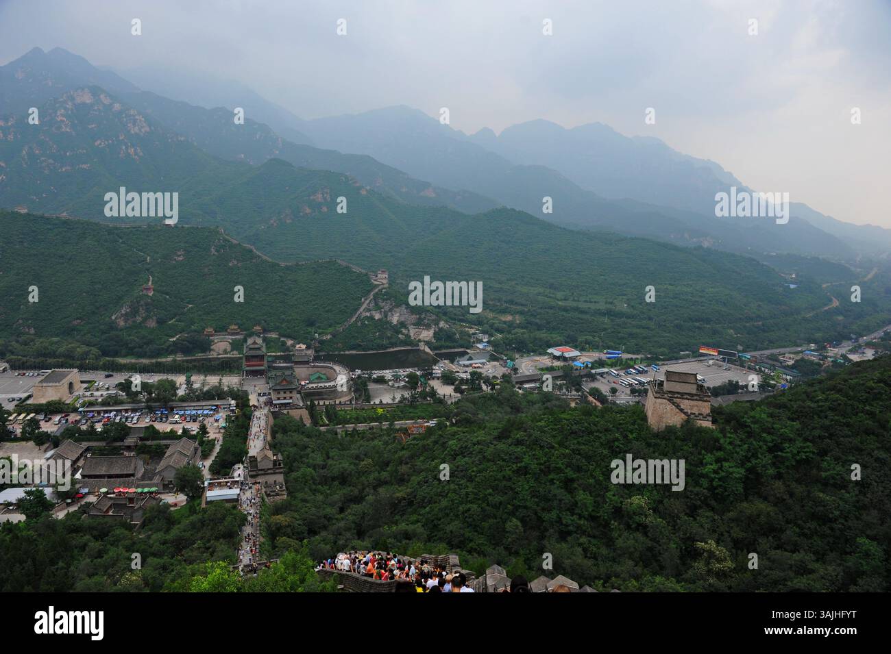 Die Chinesische Mauer. Ein Touristenbesuch. Stockfoto