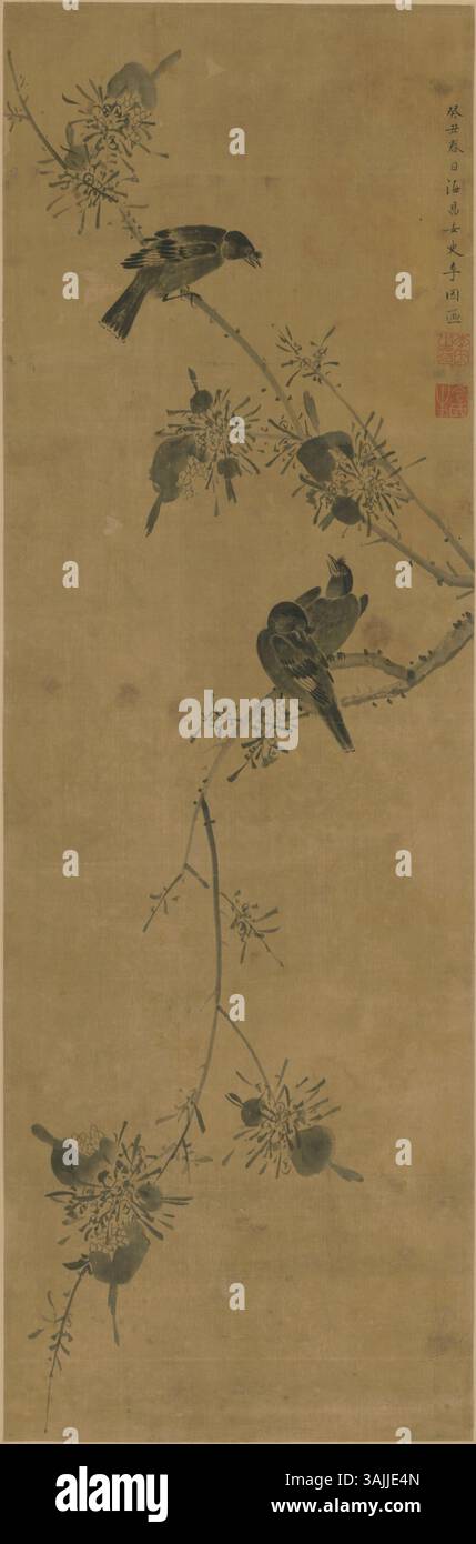 Das Palastmuseum beherbergt eine umfangreiche Sammlung chinesischer Gemälde, die verschiedene Dynastikperioden darstellen. Diese Werke umfassen verschiedene Stile, Techniken und Themen und heben die reiche Tradition und Evolution der chinesischen Kunst im Laufe der Geschichte hervor. Stockfoto