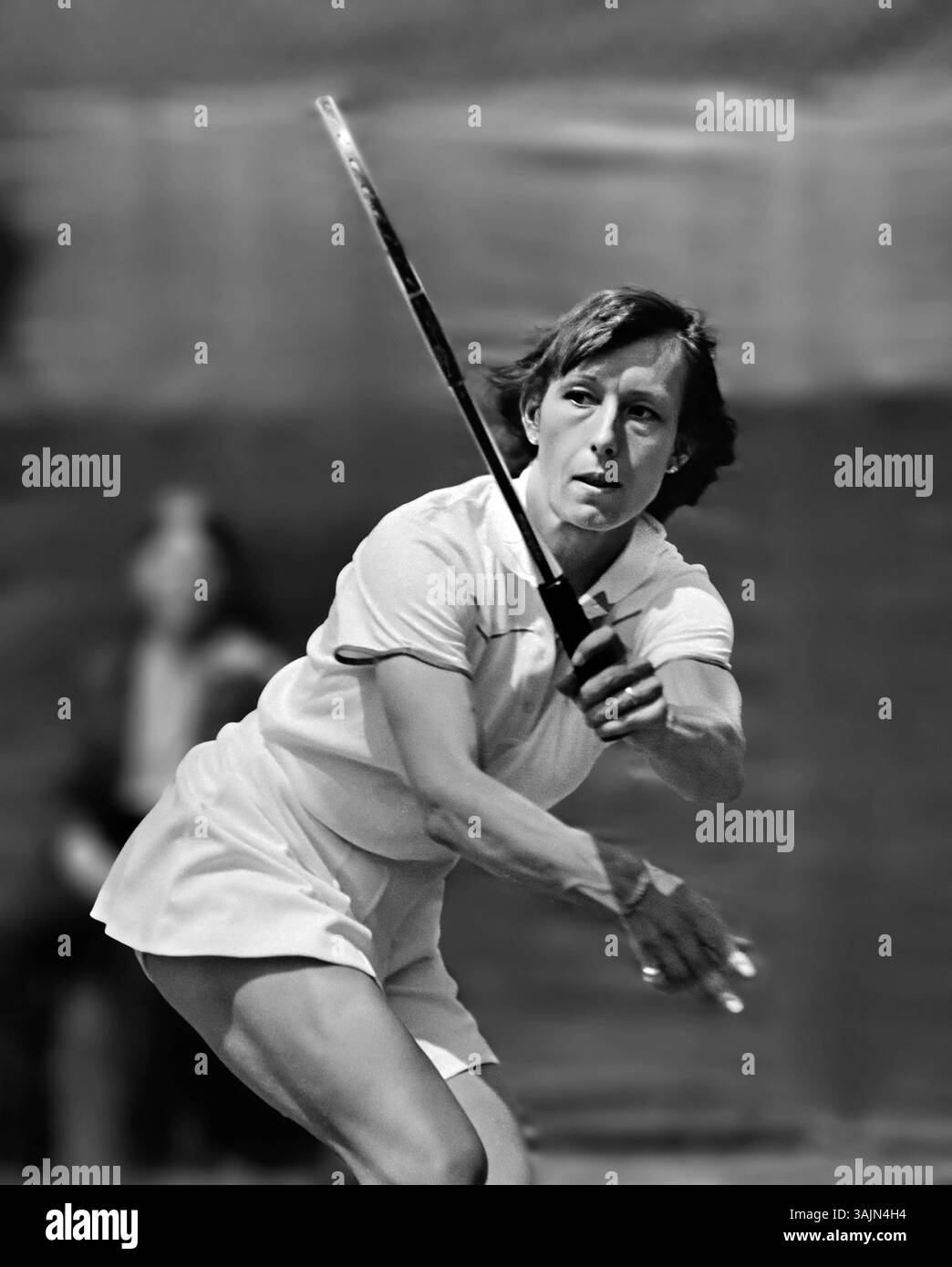 Martina Navratilova. Foto der tschechischen Tennisspielerin Martina Navratilova (* 1956), die 1980 in den Haag spielte Stockfoto