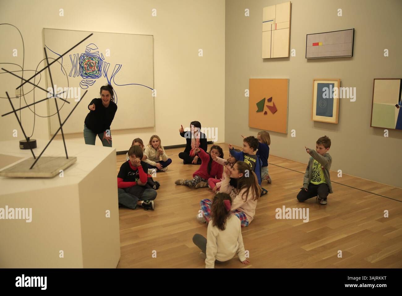 Juli 2017 - Buenos Aires, Buenos Aires, AR - 15.07.2017, Buenos Aires. Taller de activitdades para ninios en el Museo de Bellas Artes, ''EN sus formas listo ya'' ... Rodrigo Nespolo/ La Naci (Bild: © Rodrigo Nespolo/La Nacion/GDA via ZUMA Press) Stockfoto