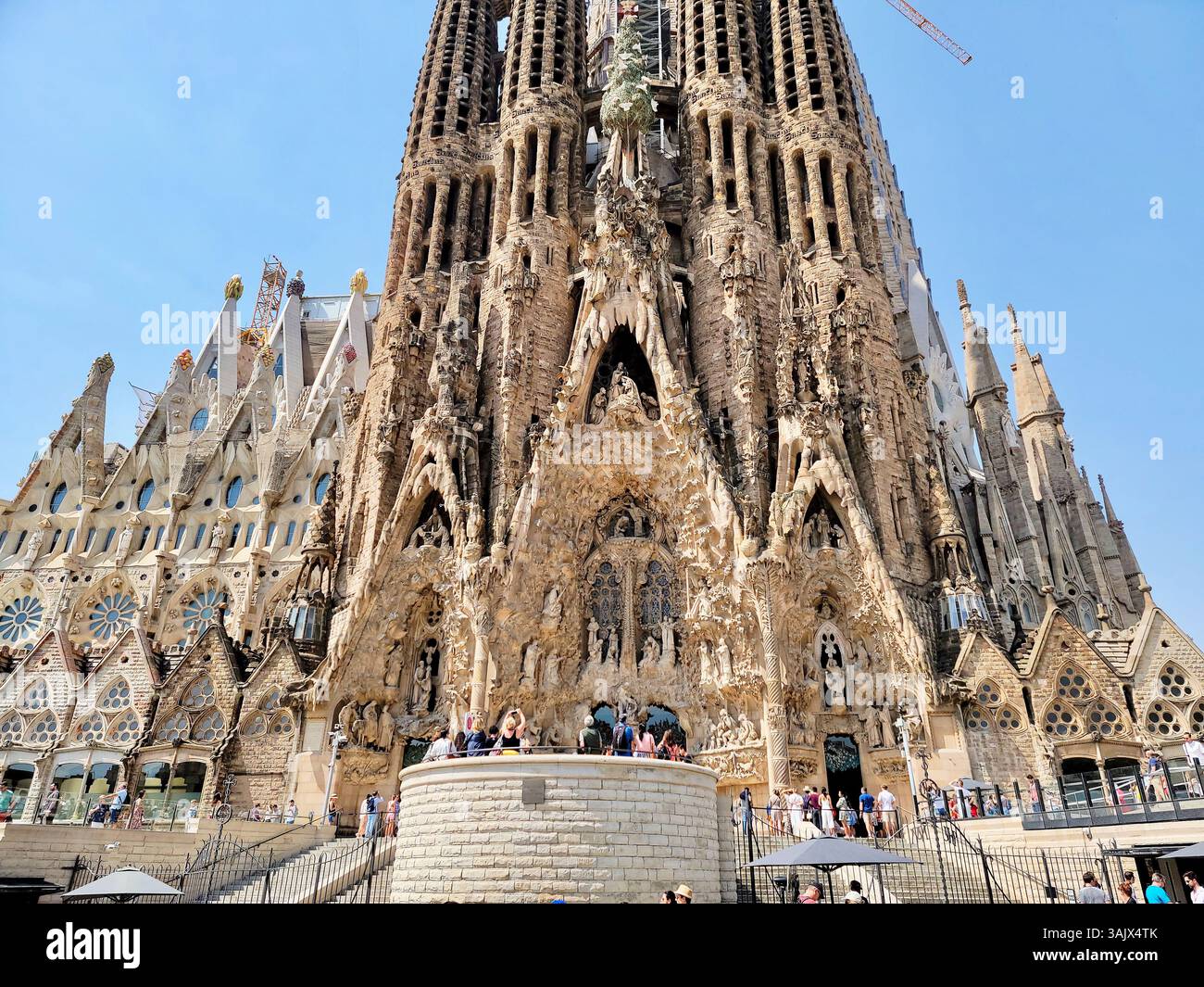 Basilica de la Sagrada Familia Tageslicht Stockfoto