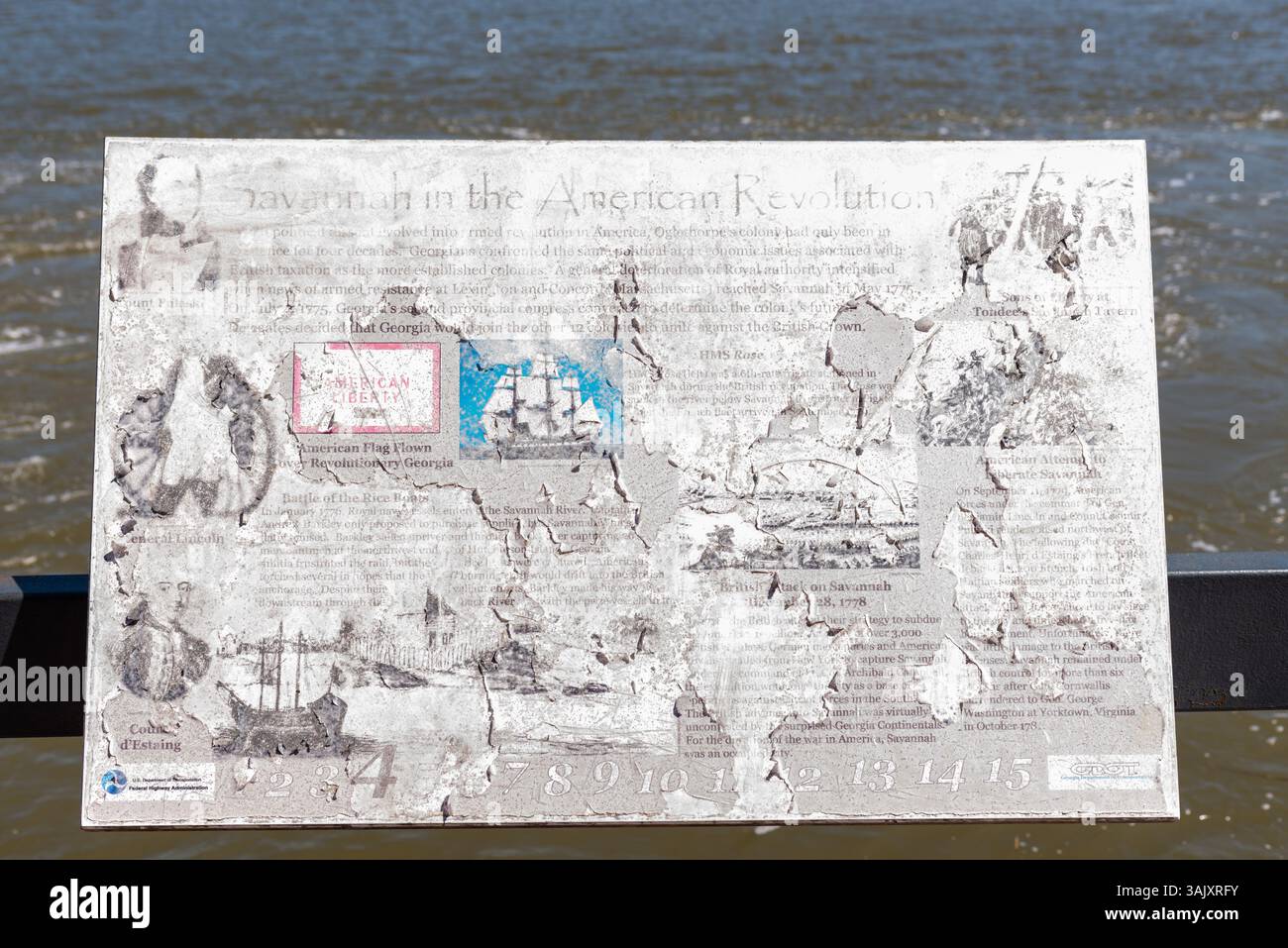 Szenen aus der River Street, Savannah, Georgia. Stockfoto