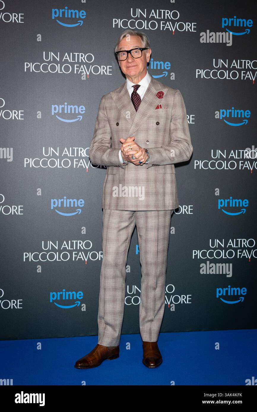 Rom, Italien. April 2025. Paul Feig nimmt am Fotoruf von UN altro piccolo favore (ein weiterer einfacher Gefallen) im Cinema Barberini in Rom Teil. Quelle: SOPA Images Limited/Alamy Live News Stockfoto