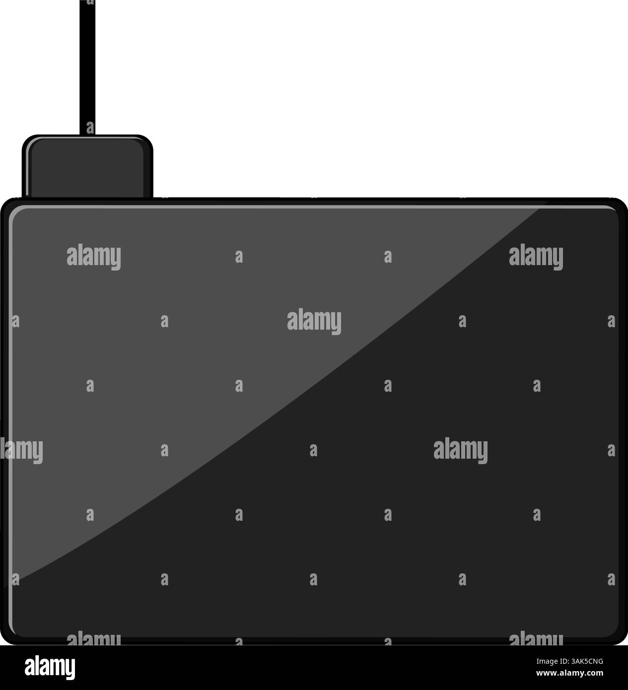 Technologie Laden Mousepad drahtlose Cartoon Vektor Illustration Stock Vektor