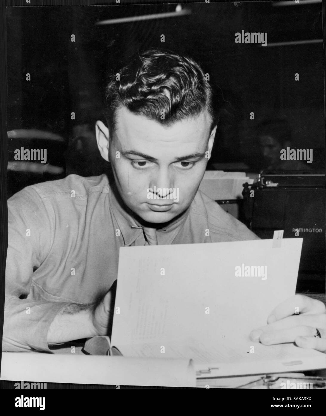 Sergeant Richard M. Harvey, Mitglied des United States Marine Corps, ist an der First Sergeant's School auf der Basis des Marine Corps in San Diego eingeschrieben. Stockfoto