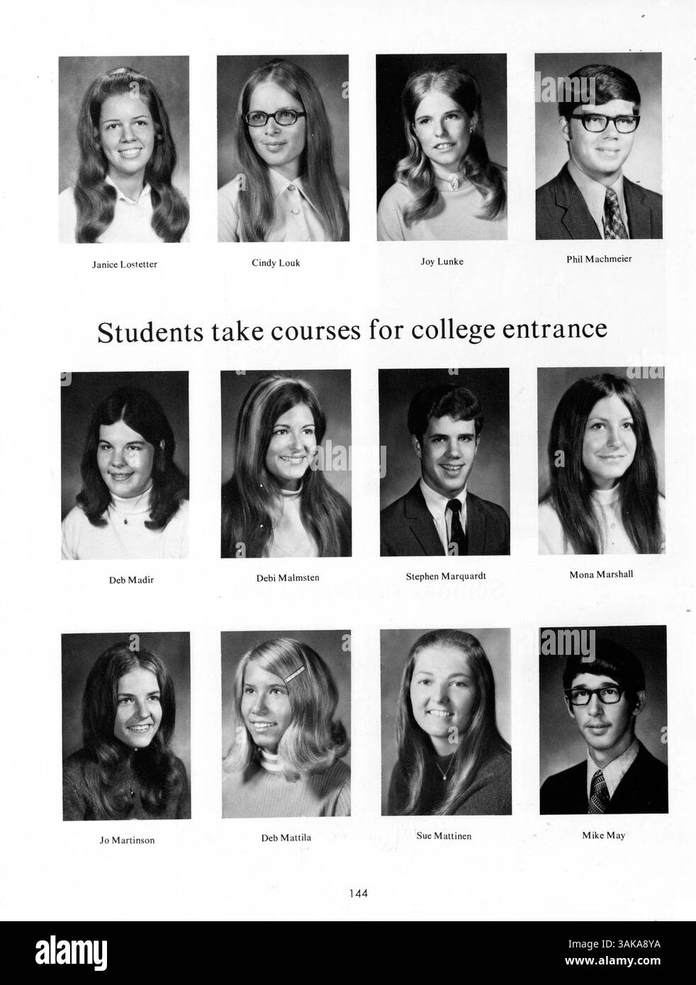 Das „Pirate“ Jahrbuch 1972 der Park Center High School dokumentiert das Schuljahr 1971-1972 und zeigt Highlights aus dem Schülerleben, Sportmannschaften, Lehrkräften und schulweiten Veranstaltungen. Stockfoto