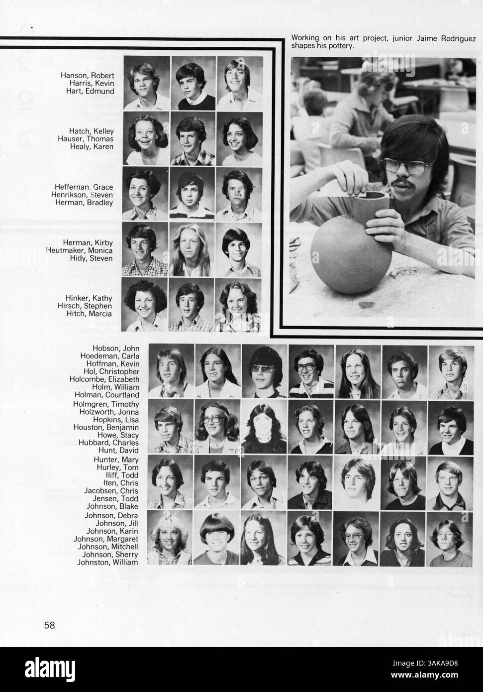 Windigo '78, das offizielle Jahrbuch der Edina West High, dokumentiert Schüler, Lehrer, Vereine, Leichtathletik, und Ereignisse, die das akademische Jahr 1977-1978 kennzeichneten. Stockfoto