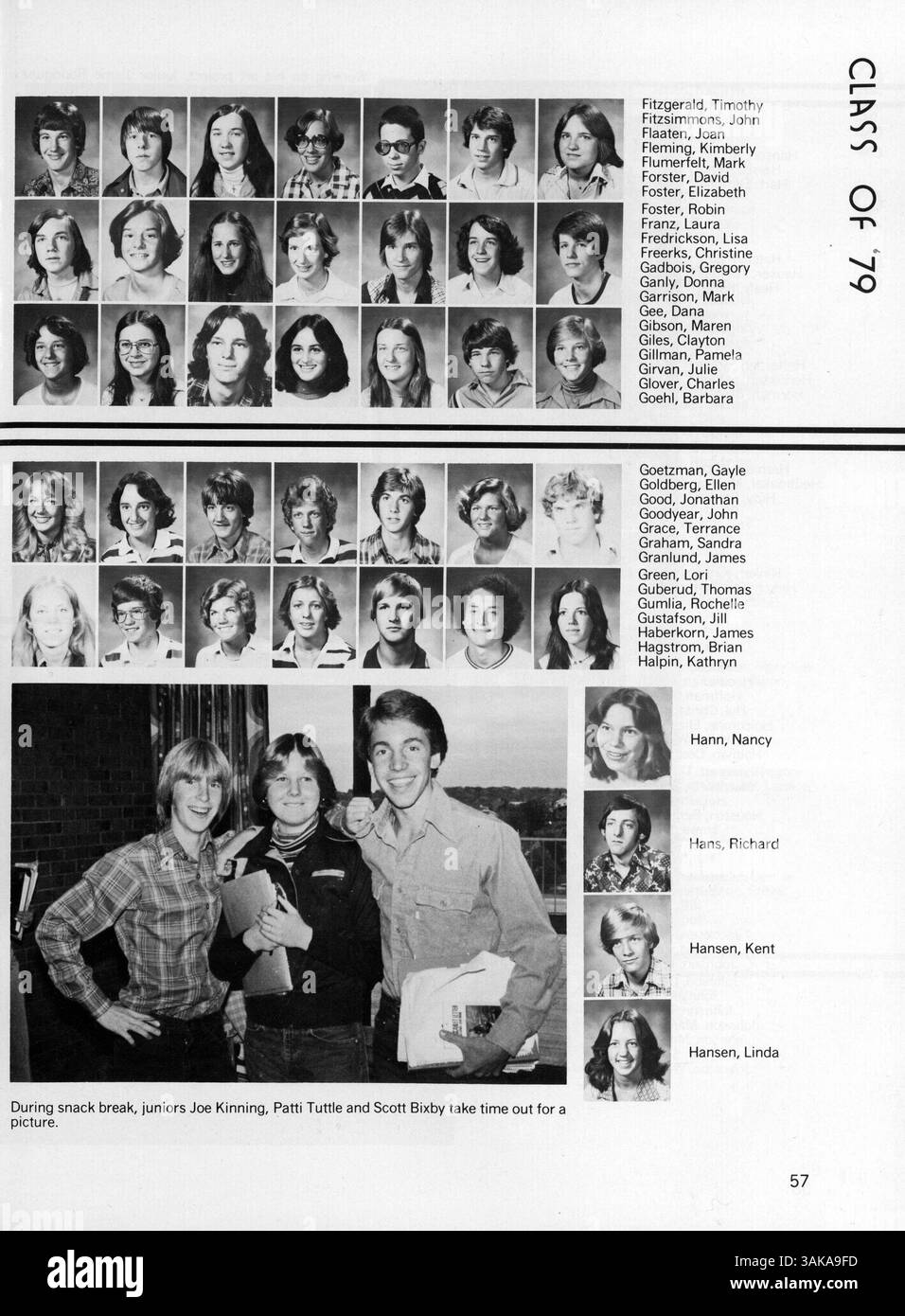 Windigo '78 von der Edina West High School liefert eine visuelle Aufzeichnung der Schüler, Lehrer, Leichtathletik, Vereine und der großen Schulveranstaltungen aus dem akademischen Jahr 1977-1978. Stockfoto
