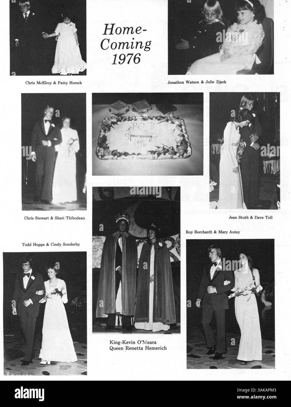 Pirate Vol. VI: Treasures, das Jahrbuch 1977 von Park Center High, beschreibt das akademische Jahr 1972-1973 und erfasst wichtige Veranstaltungen für Schüler, Lehrkräfte, Sportunterricht und Schule, die das Jahr kennzeichneten. Stockfoto