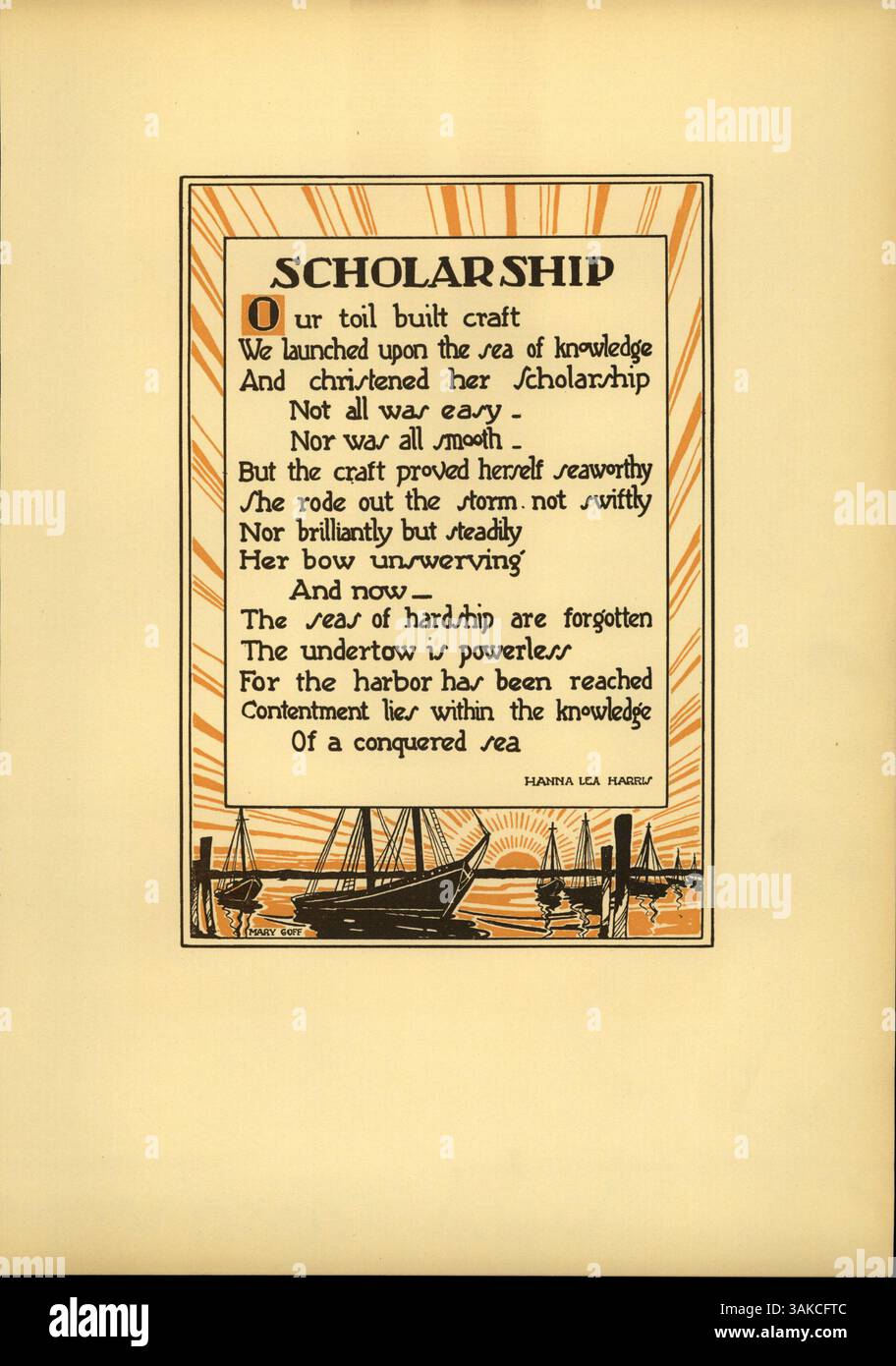 Das South High Yearbook 1930 mit dem Titel „Tiger 1930“ erfasst die bedeutenden Ereignisse, Schüler, Lehrer, Vereine und Leichtathletik des Schuljahres 1929-1930. Dieses Jahrbuch ist ein wichtiges historisches Dokument für das Verständnis der sozialen und akademischen Landschaft der Zeit, einschließlich Aspekte der afroamerikanischen Geschichte im High School Kontext. Stockfoto