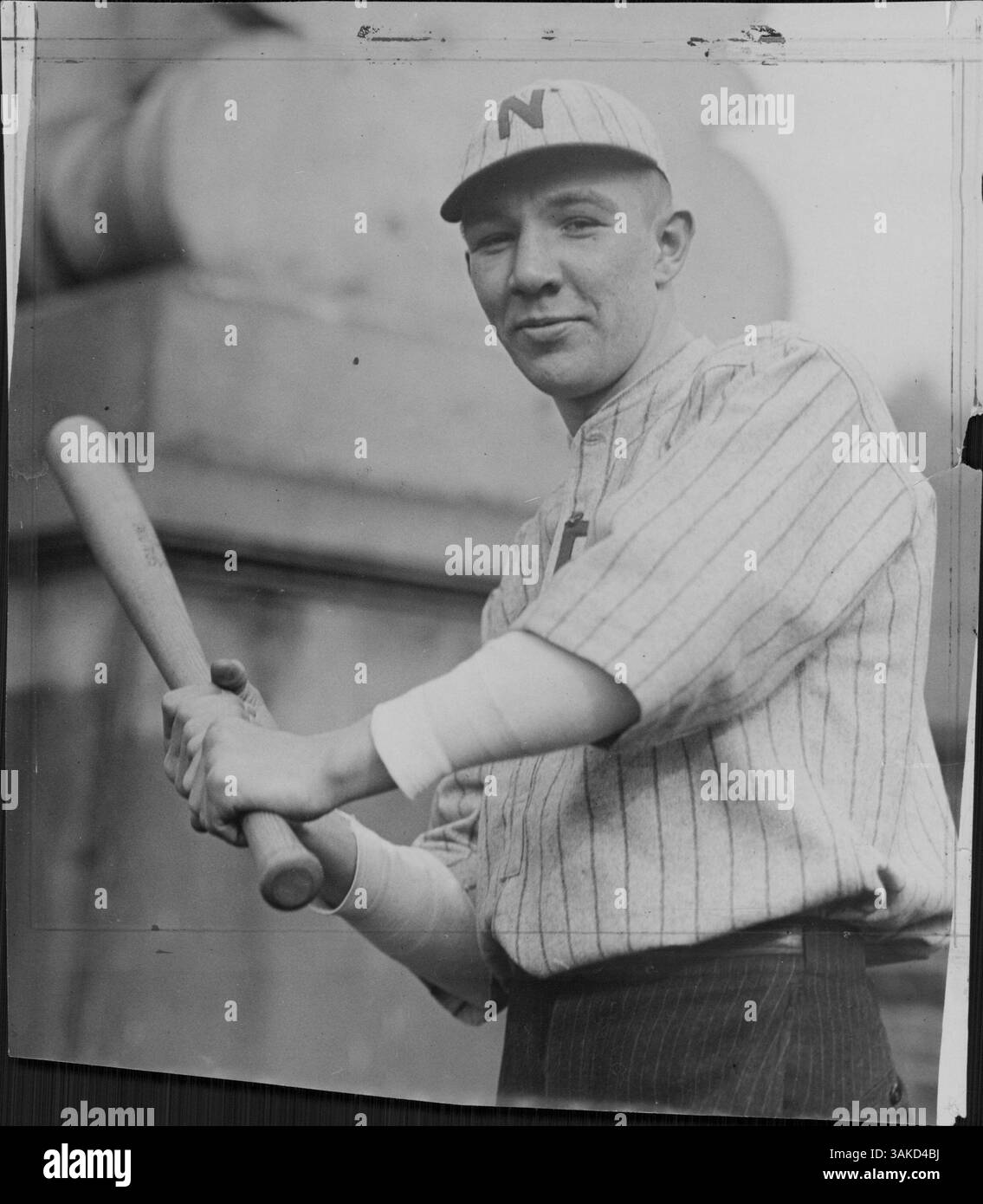 Kenneth Cheese war Mitglied des Baseballteams der North High School und trug zu den sportlichen Leistungen und dem Engagement der Community bei. Stockfoto
