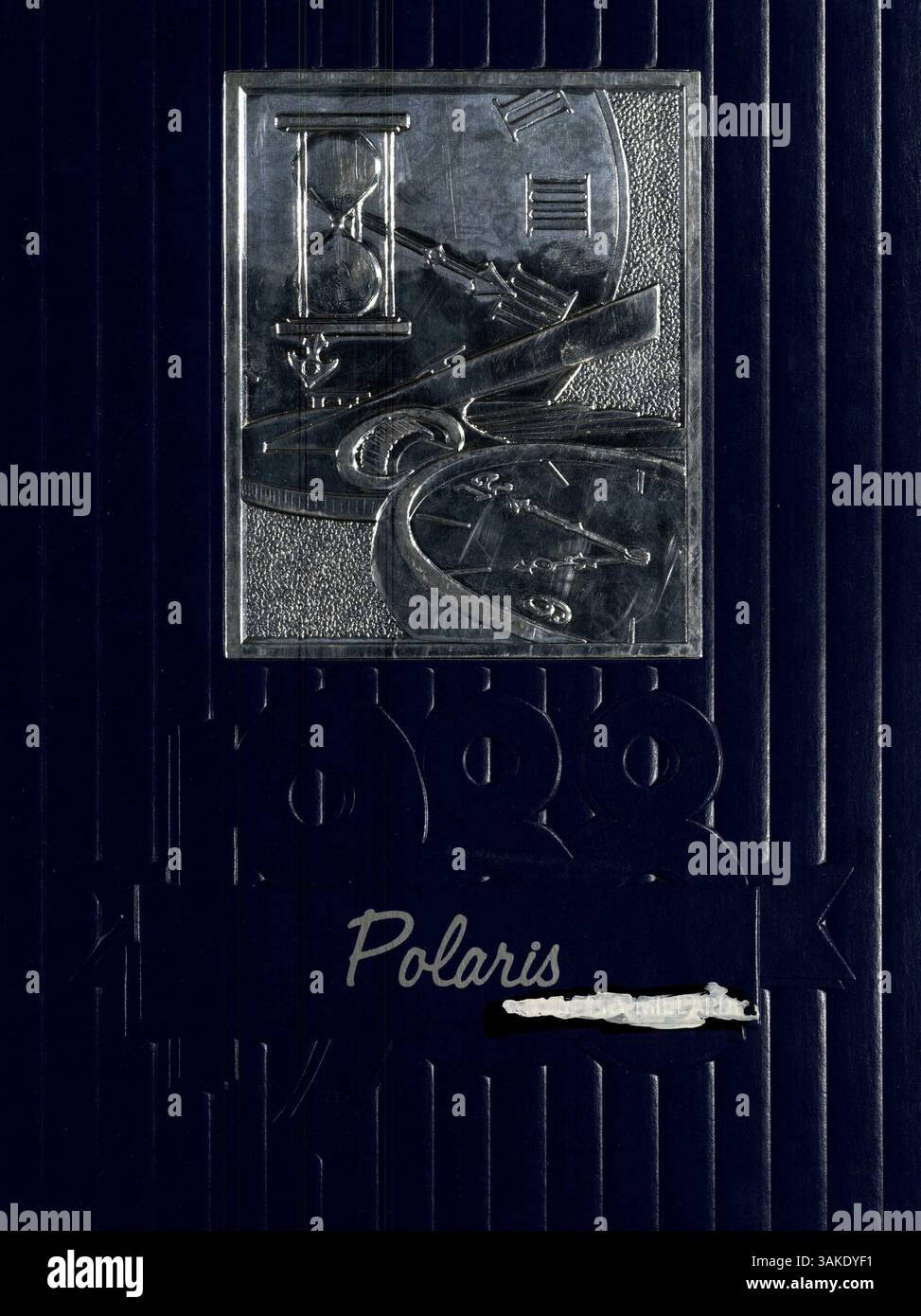 Das Polaris Jahrbuch 1988 der North High School dokumentiert die Schüler, Lehrer, Sportmannschaften, Vereine und Veranstaltungen des Schuljahres 1987-1988. Stockfoto