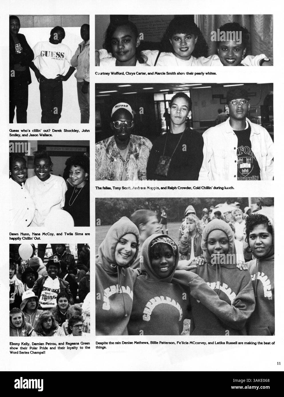 Dieses Polaris Jahrbuch 1988 von der North High School enthält Fotos von Schülern, Lehrern, Sportmannschaften, Clubs und Highlights aus dem akademischen Jahr 1987-1988. Stockfoto