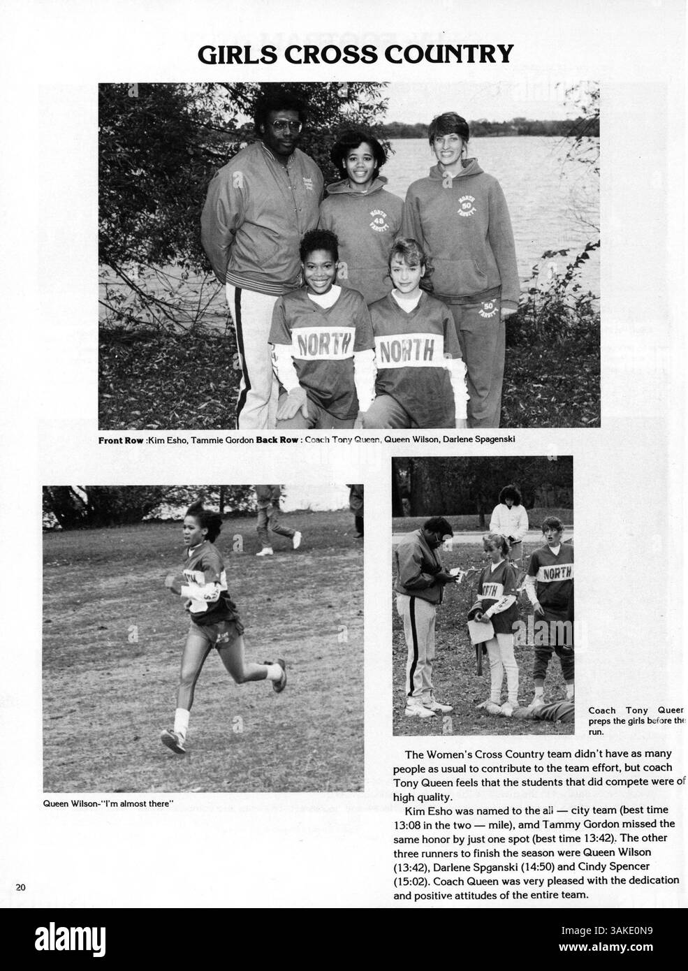 Das Polaris-Jahrbuch 1988 der North High School dokumentiert die Schüler, Lehrkräfte, Sportmannschaften, Vereine und bedeutende Ereignisse aus dem akademischen Jahr 1987-1988. Stockfoto