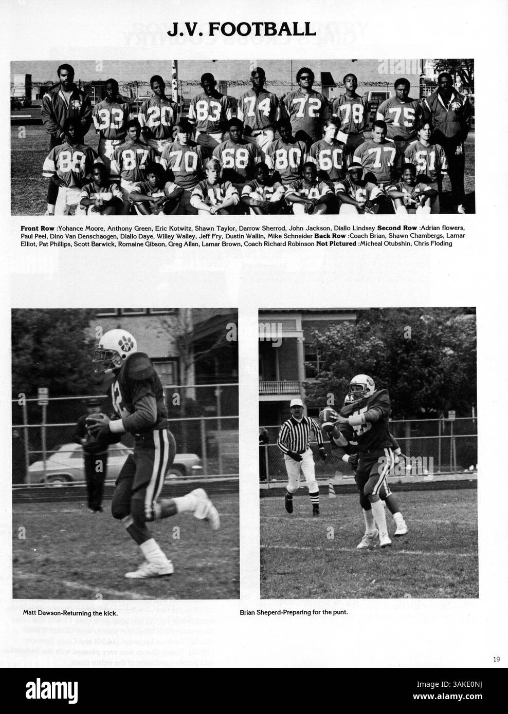 Dieses Polaris Jahrbuch 1988 der North High School dokumentiert das Leben der Schüler, die Lehrkräfte, die Sportmannschaften, die Vereine und wichtige Ereignisse aus dem Schuljahr 1987-1988. Stockfoto